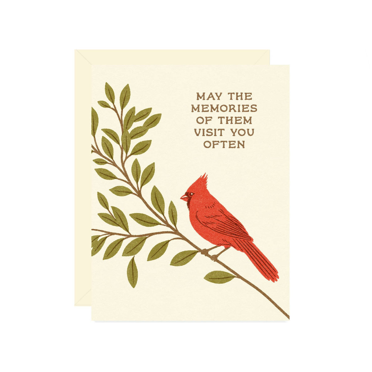 Cardinal Sympathy Card – Pretty Good Co.
