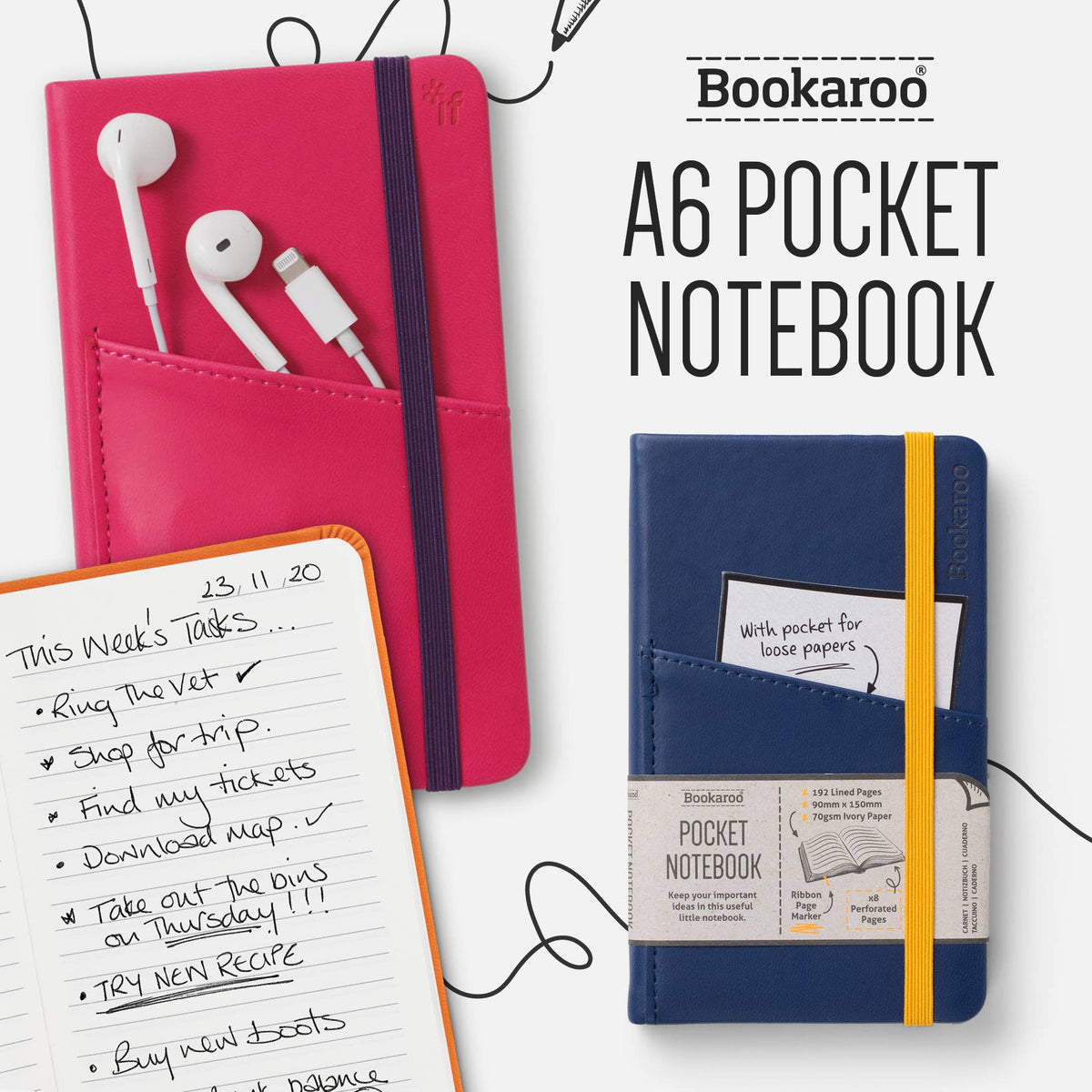 Bookaroo A6 Pocket Notebook – Pretty Good Co.
